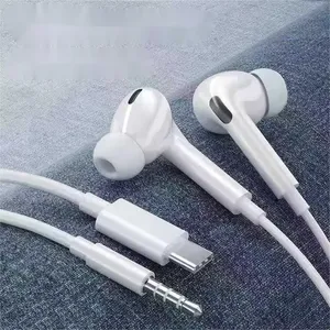 Écouteurs intra-auriculaires filaires Type-C avec microphone et contrôle du volume, écouteurs filaires Type C pour la troisième génération d'écouteurs filaires - Product Image 3