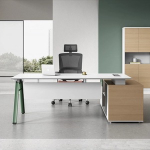 Escritorio Ejecutivo Ekintop Blanco 2000*1680*750, Muebles de Oficina Modernos, Estación de Trabajo Individual - Product Image 2