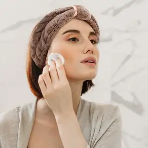 BELLEWORLD Spa Facial Headbands Makeup Headbands Elastic Terry Cloth Head Wrap For Women Girls Washing Face Makeup Shower Yoga