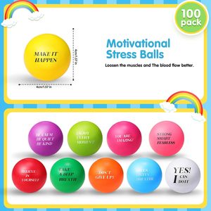 Pelotas Antiestrés de TPR Ecológicas y Motivacionales, Coloridas e Inspiradoras, Regalo de Agradecimiento para Empleados, Personalizables y Reconocedoras - Product Image 3