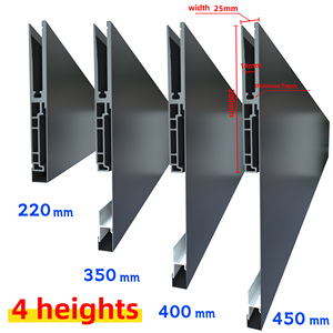 Perfil de Aluminio para Escaleras con Ranura Lateral de Diseño Sin Costuras, Elegante y Sencillo, Adecuado para Escaleras de Vidrio - Product Image 3