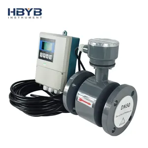 Electromagnetic Flowmeter Remote Type Smart Water Flow Meter With Flow Controller Hypochloric Acid Flow Meter