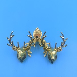 Zinc Alloy Deer Head <b>Cabinet</b> Handles Novelty Shape <b>Rustic</b> Design Durable Hardware Accessory - Product Image 2