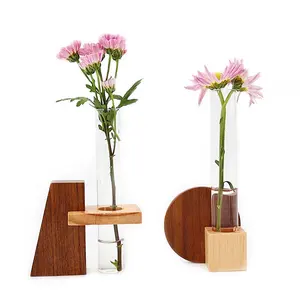 Mini Vases modernes pour décoration de maison, grande taille, dispositif de luxe, décoratifs nordiques <span class=keywords><strong>en</strong></span> verre, ambre, à fleurs <span class=keywords><strong>en</strong></span> <span class=keywords><strong>bois</strong></span>, bon marché, pièces - Product Image 1