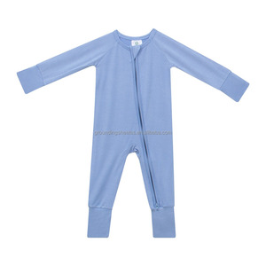 Combinaison de sommeil pour bébé en bambou biologique, double <span class=keywords><strong>fermeture</strong></span> <span class=keywords><strong>éclair</strong></span>, sans pieds, certifiée GOTS - Product Image 6