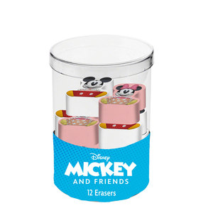 Cubo de Borradores con Diseño de Mickey y Minnie de Disney, con 12 Borradores, Multicolor - Product Image 1