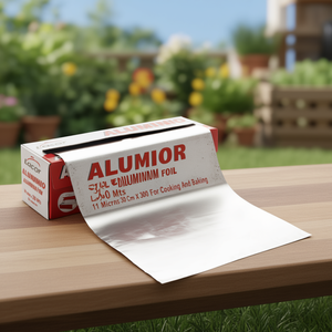 Foglio di Alluminio Lacor 30 Cm X 300 Metri 11 Micron per Cucinare e Cuocere al Forno - Product Image 3