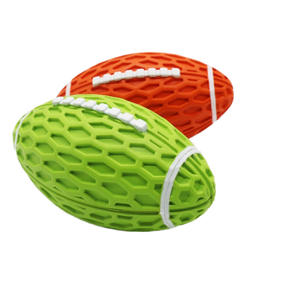 Juguetes de goma para masticar mascotas respetuosos con el medio ambiente Forma de rugby Hueso para masticar perro interactivo al aire libre para entrenamiento y Limpieza de dientes - Product Image 1