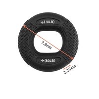 Anneau de préhension en silicone de haute qualité pour la gym, anneau en O réutilisable, réglable et lavable en caoutchouc de silicone, améliore la force de préhension pour les sportifs