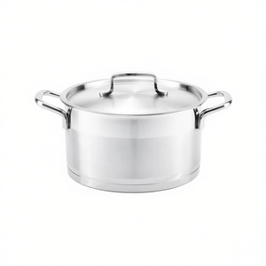 หม้อสแตนเลสพร้อมฝาปิดสำหรับย่างเนื้อ ช่วยให้การปรุงอาหารสม่ำเสมอ - Product Image 2