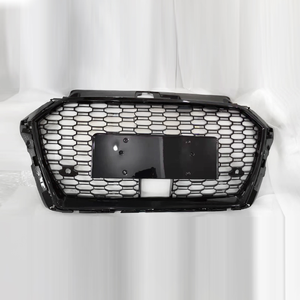 Parrilla delantera de malla de nido de abeja negra brillante <span class=keywords><strong>A3</strong></span> S3, parachoques delantero de fibra de carbono RS3, parrilla ACC para <span class=keywords><strong>Audi</strong></span> <span class=keywords><strong>A3</strong></span> S3 8V.5 2017 2018 2019 - Product Image 5