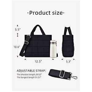 Il produttore di borse a tracolla alla moda personalizzate aggiunge la borsa a mano quadrata in poliestere in poliestere - Product Image 2