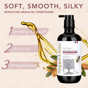 Huati Sifuli SUPER LISSE 800ml Sans Sulfate ni Parabène, Soin Capillaire Vitaminé, Ensemble Shampooing et Après-Shampooing à l'Huile d'Argan 800ml pour Cheveux - Product Image 2