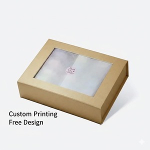 Sinh thái thân thiện hộp giấy rõ ràng Cửa sổ bao bì thực phẩm nâu kraft Hộp quà tặng sản xuất - Product Image 3
