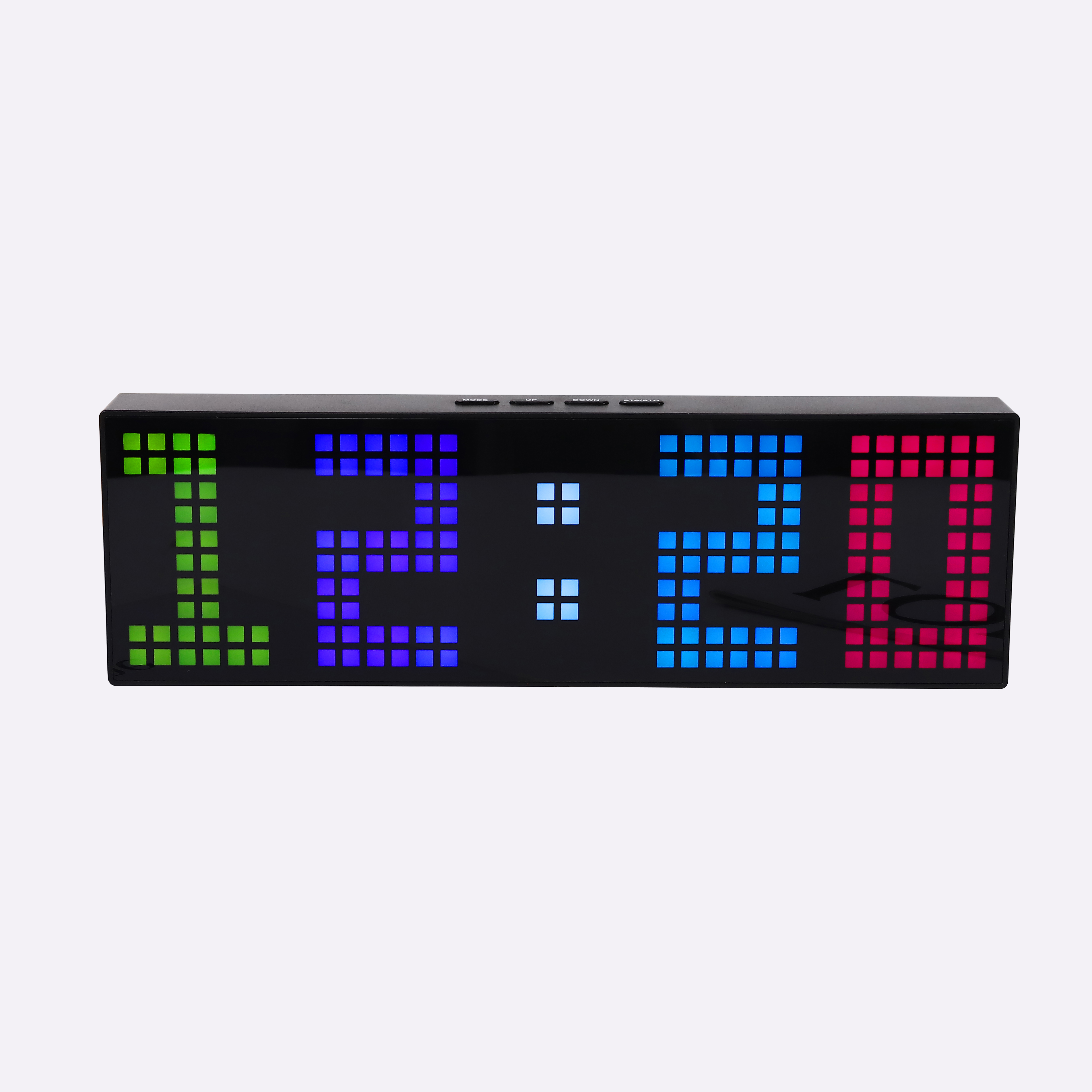 Coque noire avec lumières RVB