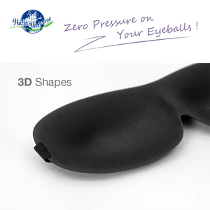 Fabrika özelleştirme yüksek esnek sünger hafif ve rahat seyahat körü körüne 3D uyku göz maskesi - Product Image 3