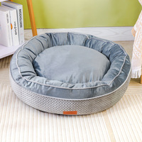 Geprägtes, kreatives, vollständig bequemes Hundebett, Katzenhütte, Haustiermatte, einfarbiges Muster, geräumiges Hundebett, Zwinger