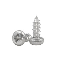 Vis autotaraudeuses à tête cylindrique fraisée en croix en alliage d'aluminium 6063 zingué M4*10, vis légères pour tôles