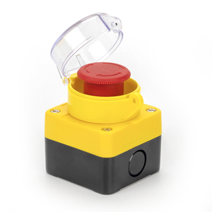 Bouton-poussoir d'arrêt d'urgence à tête de champignon rouge 10A autobloquant en plastique pour protection d'équipement - Product Image 3