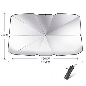 Parasol de voiture pliable anti-UV portable pour l'été avec revêtement argenté – Protection solaire extérieure pour voiture – Offre spéciale - Product Image 4
