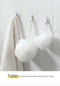 Wall <b>Hooks</b> Transparent Seamless <b>Hooks</b> Waterproof and Oil Proof Heavy Duty Self <b>Adhesive</b> <b>Hooks</b> - Product Image 5