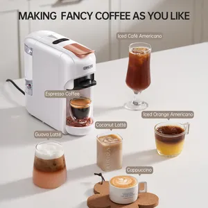 Cafelffe 19 pompa Bar, pembuat kopi Espresso Multi kapsul Modern, mesin kopi Espresso tunggal otomatis 5 dalam 1