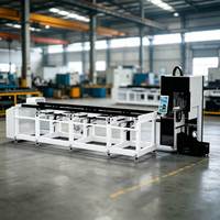 Hoysook 1500W 2000W 3000W 6000W Máquina de corte láser de fibra CNC para tubos y tuberías con corte en bisel automático Cypcut