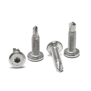 Tùy chỉnh chất lượng cao SS304 thép không gỉ 304 Hex ổ cắm phẳng chamfered đầu tự khoan vít - Product Image 5