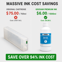 1000ml 1L Üniversal Premium Boya Mürekkebi 14 Renkli Şişe Kiti Epson Pro 4800 4880 7800 7880 9800 9880 Yazıcılar için Dolum Mürekkebi