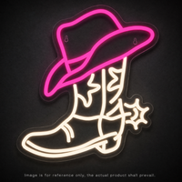 Enseigne néon LED personnalisable multi-couleurs étanche pour chapeau et bottes de cowboy, idéale pour la publicité dans les bars, pubs, fêtes, magasins et la décoration intérieure