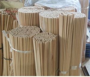 Wooden Craft Dowel Rods Unifished Round Hardwood Wooden Craft Sticks for DIY
