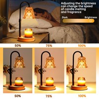 Diffuseur de parfum bougie fondante Lampe de bureau flexible simple à LED réglable alimentée par USB Lumière d'ambiance sans fumée