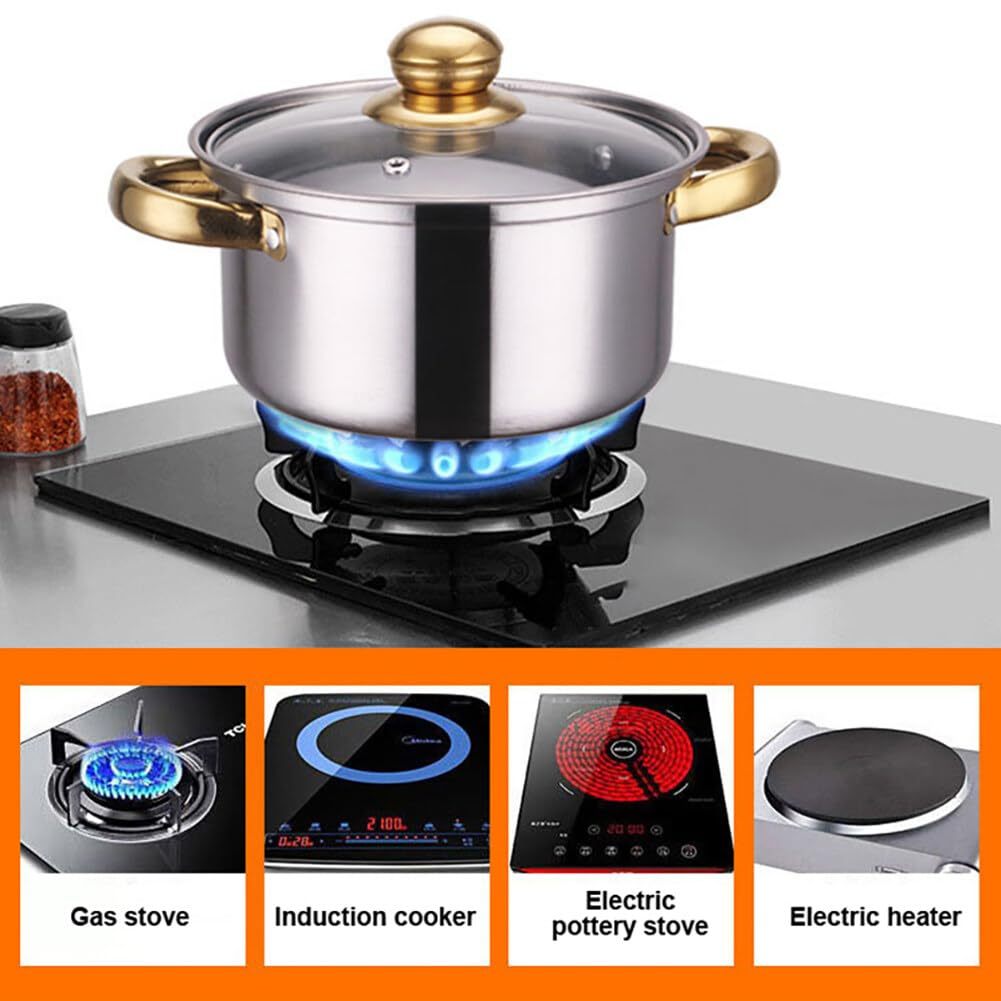 10pcs High Quality Stainless Steel Non Stick Cooking Pot Set Small Modern Kitchens Cookware Set · image 5
