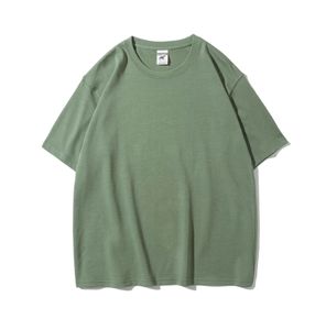 Ventas al por mayor logotipo personalizado 12 colores 240g 100% algodón ajuste suelto liso camiseta hombres camisetas mujeres camisetas - Product Image 5