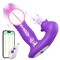 Ein ferngesteuerter und per App steuerbarer 2-in-1-Höschen-Vibrator mit Klitoris-Saugfunktion und Vagina-Vibration, Sexspielzeug für Erwachsene, direkt ab Werk erhältlich.