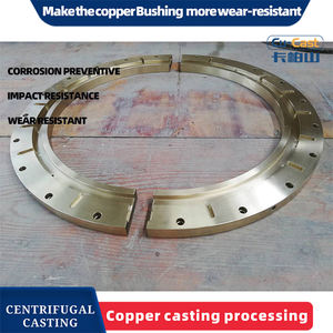 แบริ่งแขนหน้าแปลนบูชแบบเลื่อนทองแดง ZCuSn10Pb5หล่อลื่นตัวเอง - Product Image 4