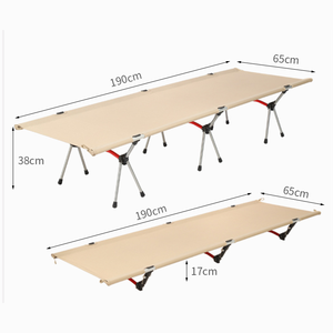 Nouveau lit <span class=keywords><strong>de</strong></span> camping <span class=keywords><strong>extérieur</strong></span> en aluminium lits <span class=keywords><strong>de</strong></span> camping portables pliables <span class=keywords><strong>pour</strong></span> adultes lit <span class=keywords><strong>de</strong></span> couchage <span class=keywords><strong>de</strong></span> camping avec logo personnalisé - Product Image 3