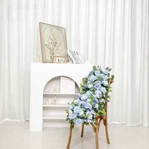 طاولة تزيين للزفاف بترتيب الزهور الزرقاء عالية الجودة - Product Image 6