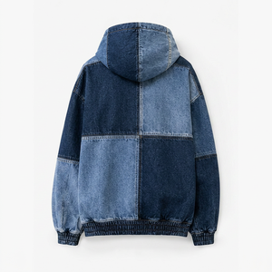 Sudadera con Capucha de Mezclilla para Hombre de Primera Calidad con Bolsillo Canguro - Product Image 2