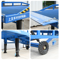 LANSHENG 6t 8t 10t 12t 15t Tragbare Mobile LKW-Laderampe Hydraulische Container-Laderampe für Gabelstapler