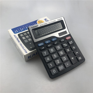 Kadio Electronic Calculator KD-9633B 12 Digit Large Screen Black Plastic Office Use - Product Image 1