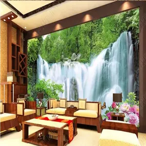 Hot sale 3dwallpaper home decoration 3d Ocean Background murals painted on walls 3dwallpaper