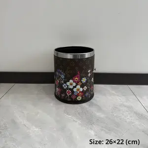 <span class=keywords><strong>Cubo</strong></span> de <span class=keywords><strong>Basura</strong></span> de Plástico Mini de Estilo Clásico y Lujoso, con Tapa Abierta, Forma de Barril, Decoración Creativa para el Hogar, <span class=keywords><strong>Cubo</strong></span> de Almacenamiento - Product Image 3