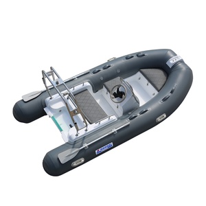 12-Ft 3.6m PVC Inflatable Fishing <strong>Boat</strong> with Fiberglass Hull CE Certified - Product Image 3