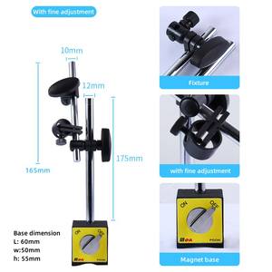 Magnetischer Basis halter Mit doppelt verstellbarer Stange für Messuhr <span class=keywords><strong>Test</strong></span> anzeige Magnetst änder mit Feineinstellung - Product Image 6