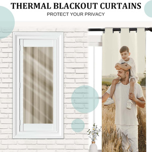 Rideaux occultants personnalisés avec photos, <span class=keywords><strong>texte</strong></span>, bruit, draperies pour fenêtres, chambre à coucher, salon, bureau, club - Product Image 6