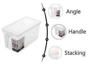 Rõ ràng nhựa lưu trữ nhà bếp hộp hình chữ nhật Phong cách tươi nhà tổ chức thực phẩm container cho tủ lạnh PP lưu trữ hộp đóng gói - Product Image 3