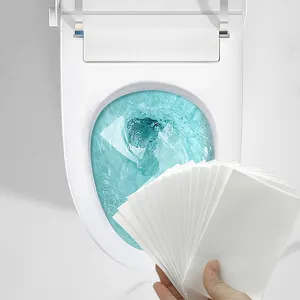 निः शुल्क नमूना स्वचालित शौचालय कटोरे क्लीनर डीओडोरेंट एंटीबैक्टर शौचालय की सफाई शीट