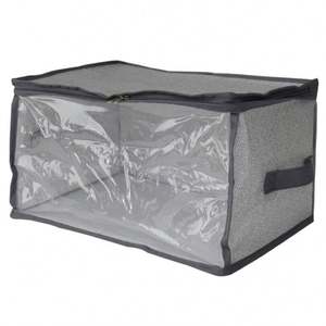 Bolsa de Almacenamiento Grande para Edredones, con Ventana Transparente, Plegable, para Ropa, Mantas, Organizador de Almacenamiento Debajo de la Cama - Product Image 4