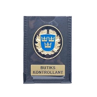 Microfiber kulit resmi dokumen & Akses tempat kartu kerja ID lencana nama Tag-Microfiber Kulit Kasus